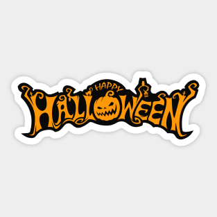 Happy Halloween Pumpkin Sticker